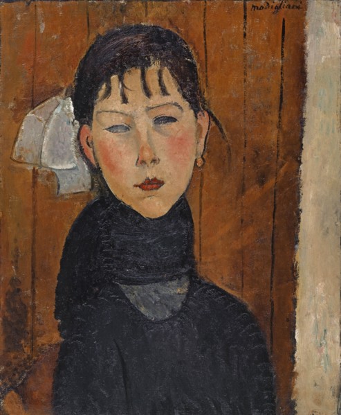 Marie (Marie, fille du peuple), 1918, oil on canvas, 61.2 x 49.8 cm, signed upper right: