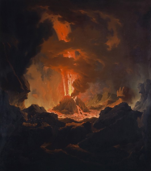 Vesuvius eruption, c. 1796, oil on canvas, 137.1 x 120.5 cm, signed lower right: M. WuTKy., Michael