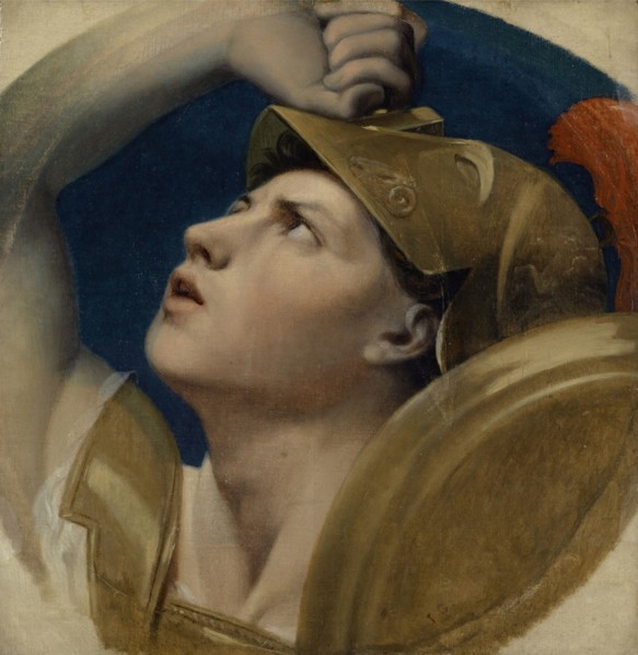 Mars, 1864, oil on canvas, 32.1 x 30.9 cm, inscribed lower right: I G., Jean-Auguste-Dominique
