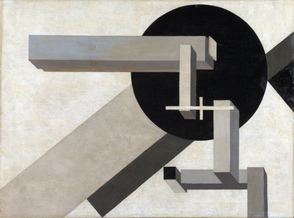 Proun 1D, around 1919, oil on canvas, on plywood, 71.6 x 96.1 cm, signed lower right: 191 [last