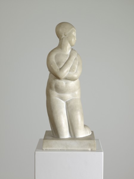 Bather, 1917, Marble, white, 67.5 x 27 x 28 cm, Unmarked, Carl Burckhardt, Lindau/Zürich 1878–1923