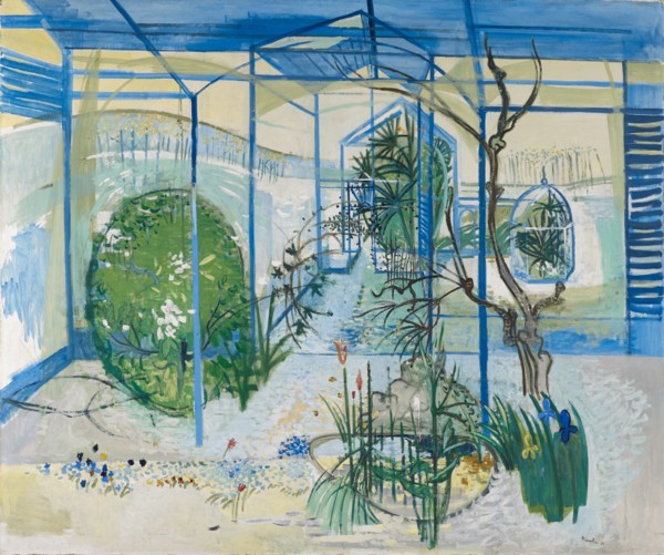 Greenhouse, 1939, oil on canvas, 150.5 x 180 cm, signed and dated lower right: Wiemken., 39, Walter