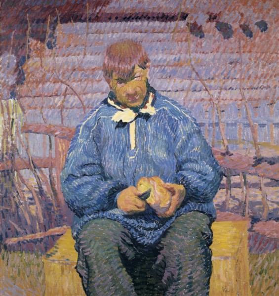 Il pane, 1908, oil on canvas, 110 x 102.5 cm, monogrammed and dated lower right: GG 08, Signed and