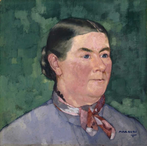 Portrait of a Brienzer peasant woman, 1915, oil on canvas, 42 x 42 cm, signed and dated lower