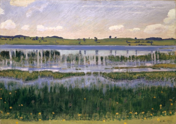 The Burgäschisee, c. 1901, oil on canvas, 49.5 x 69 cm, signed lower right: F. Hodler., Ferdinand