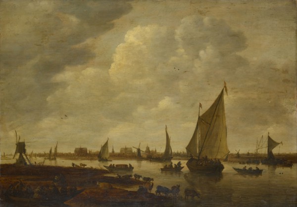 View of the town of Leiden, 2nd half of the 17th century, oil on oak wood, 65.9 x 94 cm, unmarked,