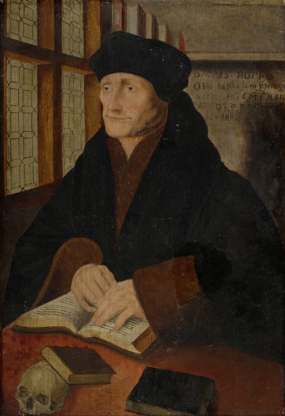 Portrait of Erasmus of Rotterdam in the Study Room, 2nd half of the 16th and 17th Centuries, oil on