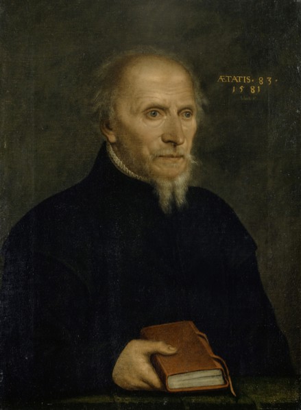 Portrait of Thomas Platter, 1581, oil on canvas, 60 x 44.5 cm, inscribed and dated: ÆTATIS • 83 •