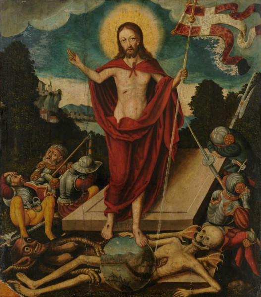 The Resurrection of Christ and the Rise of the Risen One on Death and the Devil, 1537, oil on
