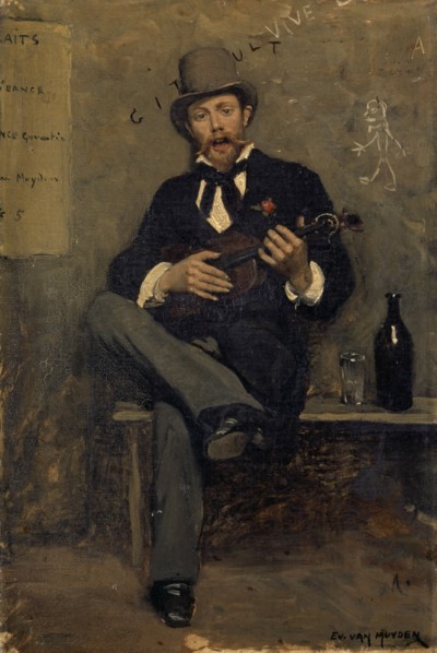 Portrait of Charles Girault, c. 1875, oil on canvas, 39 x 33 cm, signed lower right: EV., VAN