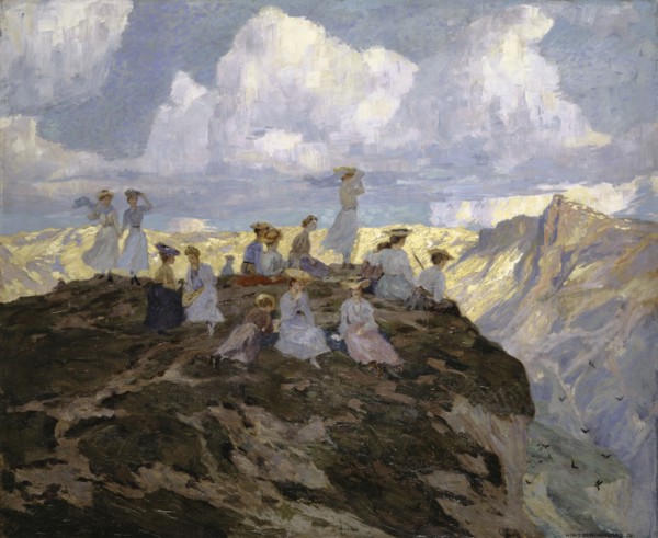 A swarm of summer birds, 1906, oil on canvas, 102 x 121 cm, signed and dated lower right: HANS BEAT