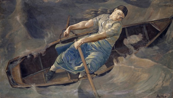 The Brave Woman, 1886, oil on canvas, 98.9 x 171 cm, signed lower right: Hodler, Ferdinand Hodler,