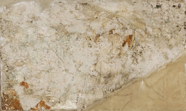 Annunciation to Mary: Maria annunziata, c. 1450, mural, rendered on canvas, 105 x 174.5 cm,