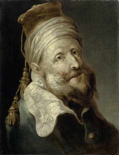 Oriental with turban and fez with two tassels, oil on canvas, 40.5 x 31.5 cm, not specified,