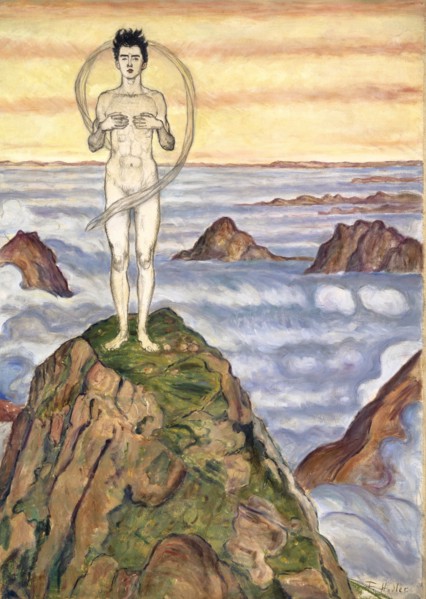 View into the Infinite, c. 1903, oil and pencil on paper on canvas, 64.6 x 45.9 cm, signed lower
