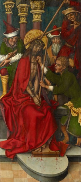 Coronation of the Thorns, c. 1500, mixed technique on softwood, 128.2 x 58 cm, unmarked, Sigmund