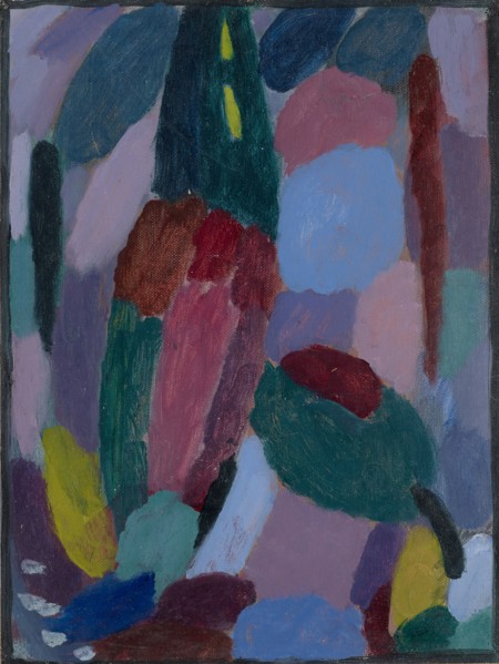 Variation: Twilight, around 1916, oil on linen textured cardboard, 36 x 27 cm, Stiftung Im