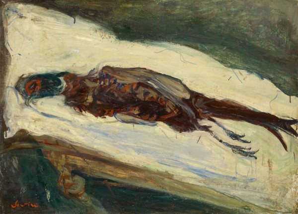 Le faisan mort, around 1926/27, oil on canvas, 52 x 72 cm, signed and dated., l .: Soutine,