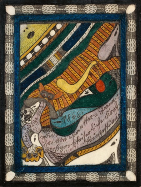 The holy Wiegalinda of Pantter = spell, 1917, pencil and crayon, sheet: 28.9 x 21.9 cm, recto 1,866