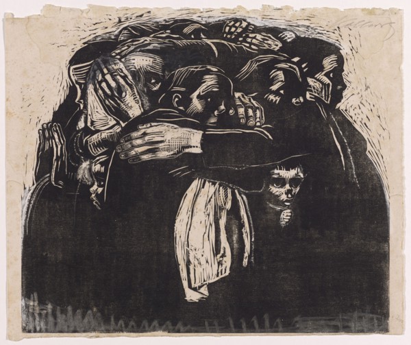 The Mothers, mid-Oct 1921 - latest in early 1922, woodcut on Japanese paper, revised, II, VII,