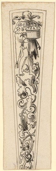 Dagger Sheath with Fool, 1511, Feather in Black, Sheet: 21.1 x 6.1 cm, 6.8 cm, Not Specified, Urs