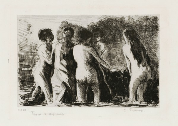 Théorie de Baigneuses, (1897), brush lithograph on Chinese paper, mounted on backing paper, first
