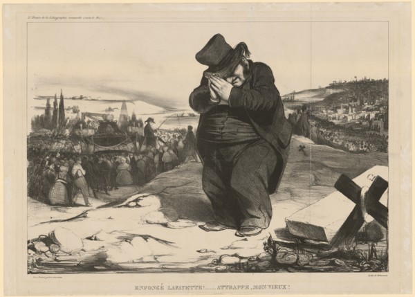 Enfoncé Lafayette! .... Dummy, mon vieux !, chalk lithograph, first and only condition, folio: 34.2