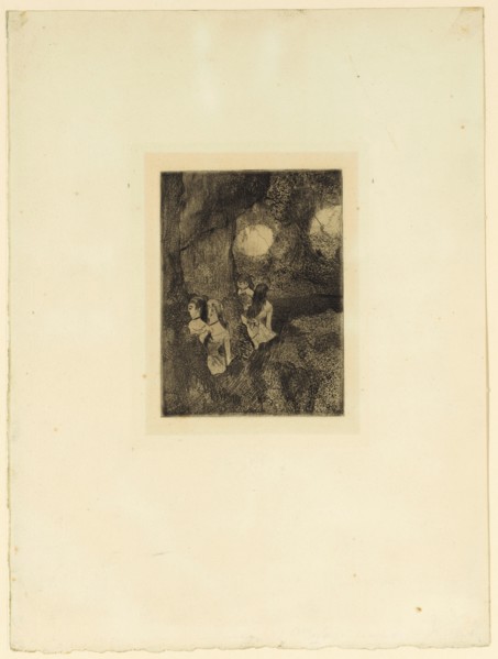 Danseuses dans la coulisse, 1879/80, Etching, aquatint and drypoint, 7th condition (from 8),