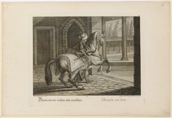 Divani seen from the right side, 1741, copperplate, sheet: 35.6 x 51.5 cm |, Plate: 28.5 x 38.5 cm,