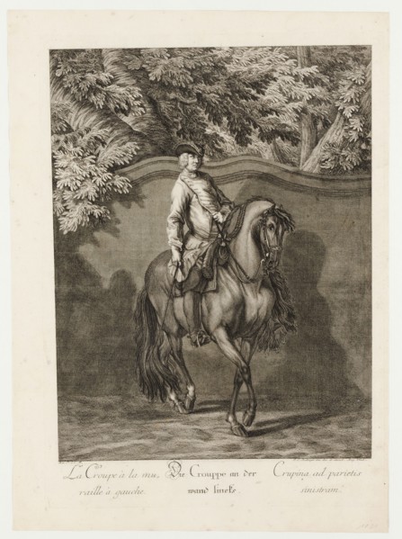 The croup on the left wall, 1734, etching, sheet: 60 x 43.6 cm |, Plate: 54.6 x 39.6 cm, U.l.,