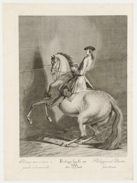 Redopp left on the wall, 1734, etching, sheet: 59.8 x 44 cm |, Plate: 54.5 x 39.2 cm, U.l., below