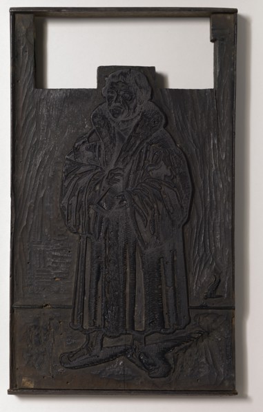 Warhaffte Portrait of the Reverend Sir, Doctor Martini Lutheri, His Age in LXIII Jar., 1546, wooden