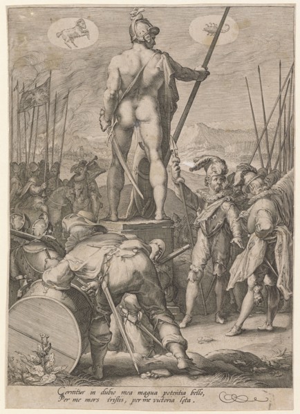 Mars and the Art of War, 1596, copperplate engraving, sheet: 24.6 x 17.5 cm (slightly trimmed