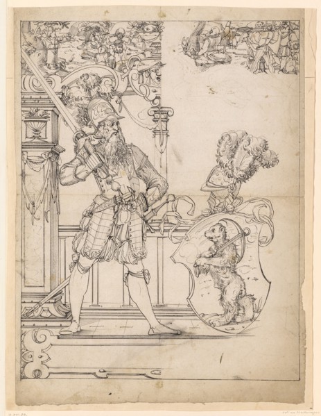 Disc tear with shield companion and bear coat of arms, in the upper pictures Tell's apple shot and