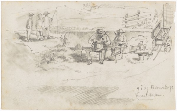 Tinker (recto), Reonviller (verso), 1899, pencil, sheet: 15 x 24.2 cm, recto a., r., inscribed and