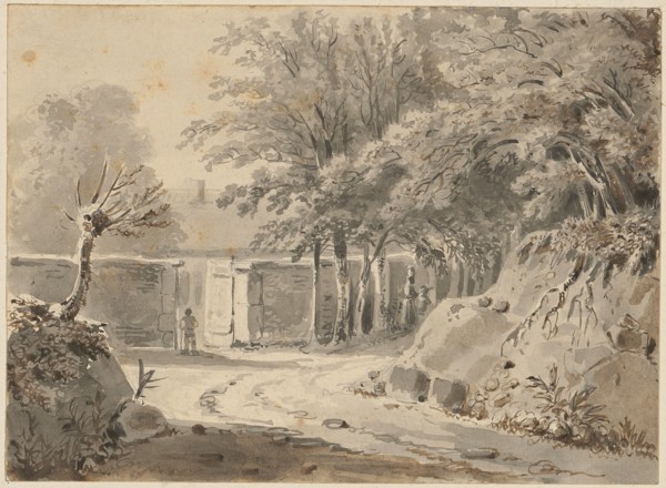 Fork, ink, washed, Sheet: 10.1 x 13.8 cm, Not referenced, Wolfgang Adam Töpffer, Genf 1766–1847