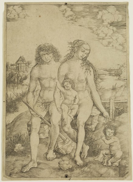 Cristofano di Michele Robetta, Italian, 1462-1552, Adam and Eve with Their Children, between 1462