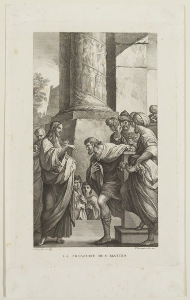 Francesco Rosaspina, Italian, 1760-1841, after Lodovico Carracci, Italian, 1555-1619, Calling of