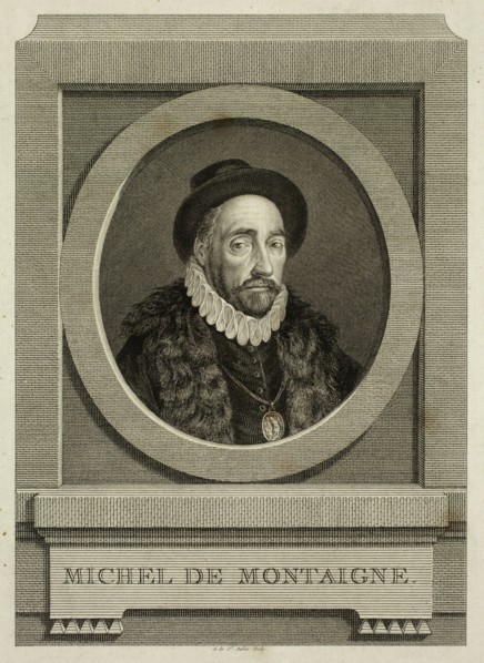 Augustine de Saint Aubin, French, 1736-1807, Michel de Montaigne, 1774, etching and engraving
