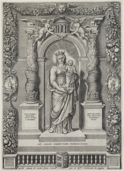 Nicolas Beatrizet, French, 1515-1562, Notre-Dame de Lorette, 1540/1560, Engraving printed in black,