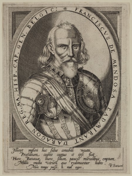 Karel van Sichem, Dutch, 1575-1705, Francisco de Mendoza, between late 16th and 17th century,