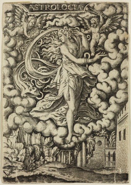Virgil Solis, German, 1514-1562, Astrology, mid-16th century, engraving printed in black ink on
