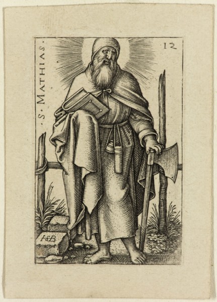 Hans Sebald Beham, German, 1500-1550, Matthias, ca. 1545, Engraving printed in black ink on wove