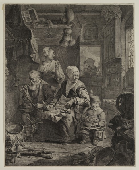 Cornelius Visscher, Dutch, 1619-1662, Pancake Woman, between 1619 and 1662, engraving printed in