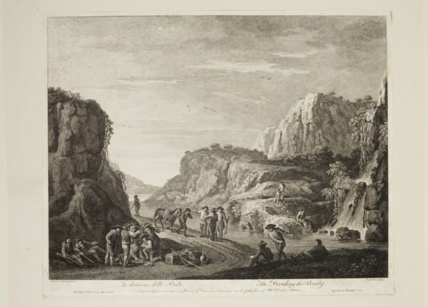 after Francesco Simonini, Italian, 1686-1753, Dividing of the Booty, 1781, etching and engraving