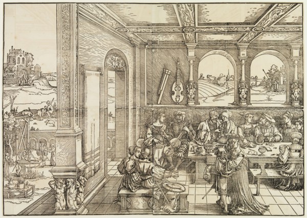 Hans Sebald Beham, German, 1500-1550, Return of the Prodigal Son, between 1500 and 1550, woodcut