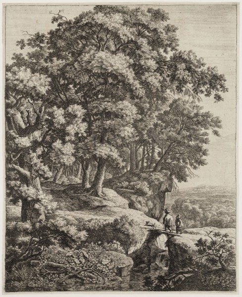 Anthonie Waterloo, Dutch, 1610-1690, The Little Hunchback, 17th century, etching and drypoint