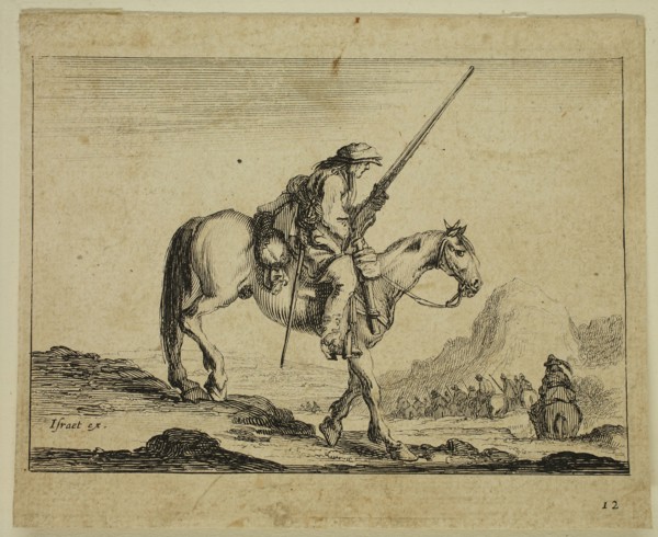 Claude Goyrand, French, 1620-1662, after Stefano della Bella, Italian, 1610-1664, Soldier on