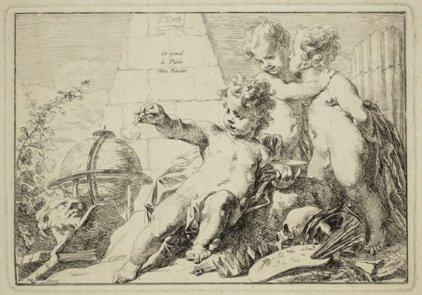 Jacob de Wit, Dutch, 1695-1754, Allegorical Children's Group, 18th century, etching and engraving