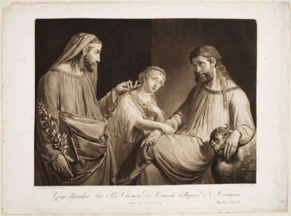 Franz Wrenk, German, 1766-1830, Gorgo Dissuading His Son Cleomenes from the Warlike Councils of